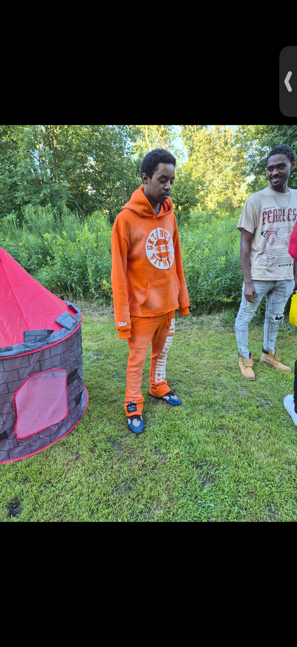 GET BUSY LOGO SUIT SUNFADED FLARED